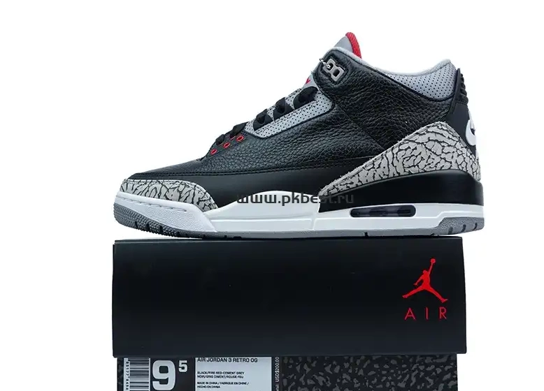 Cement Retro SHIP TO PK Jordan GOD READY Air 3 RETAIL MATERIALS Black 0517